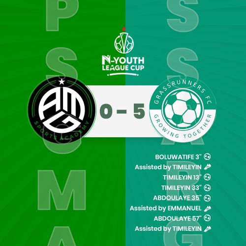 AMG SPORTS ACADEMY vs GRASSRUNNERS FOOTBALL CLUB week 6